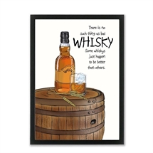 Mouse and Pen - Whisky, A4 Plakat